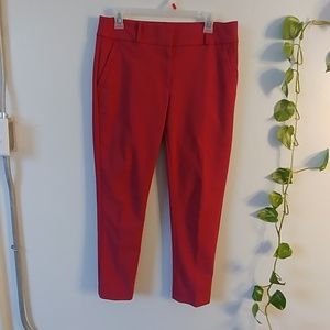 Salmon Pink Ponte Dress Pants by the LOFT